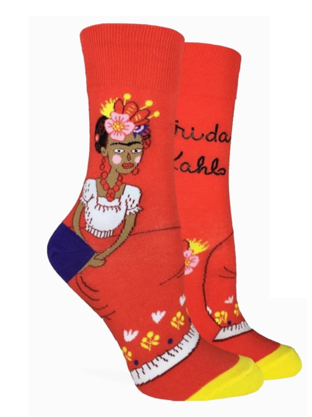 Frida Kahlo Cartoon Parody Socks for Women